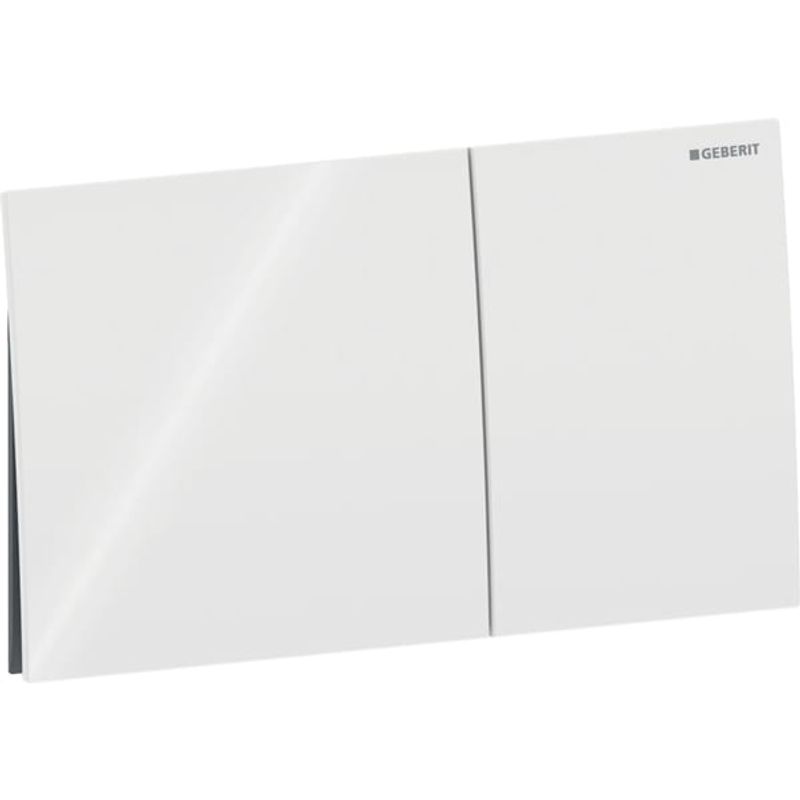 Geberit Betätigungsplatte, für 2-Mengen-Spülung, Glas, 25 x 146 mm, Farbe weiß Bild 1