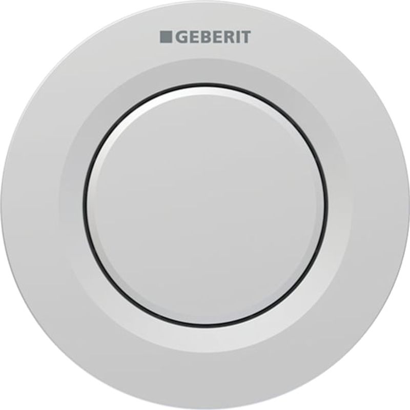 Geberit Typ 01 Fernbetaetigung, rund, pmeum. 1-M-Sp, UP-Drücker, Etc, Farbe silberfarben Bild 1