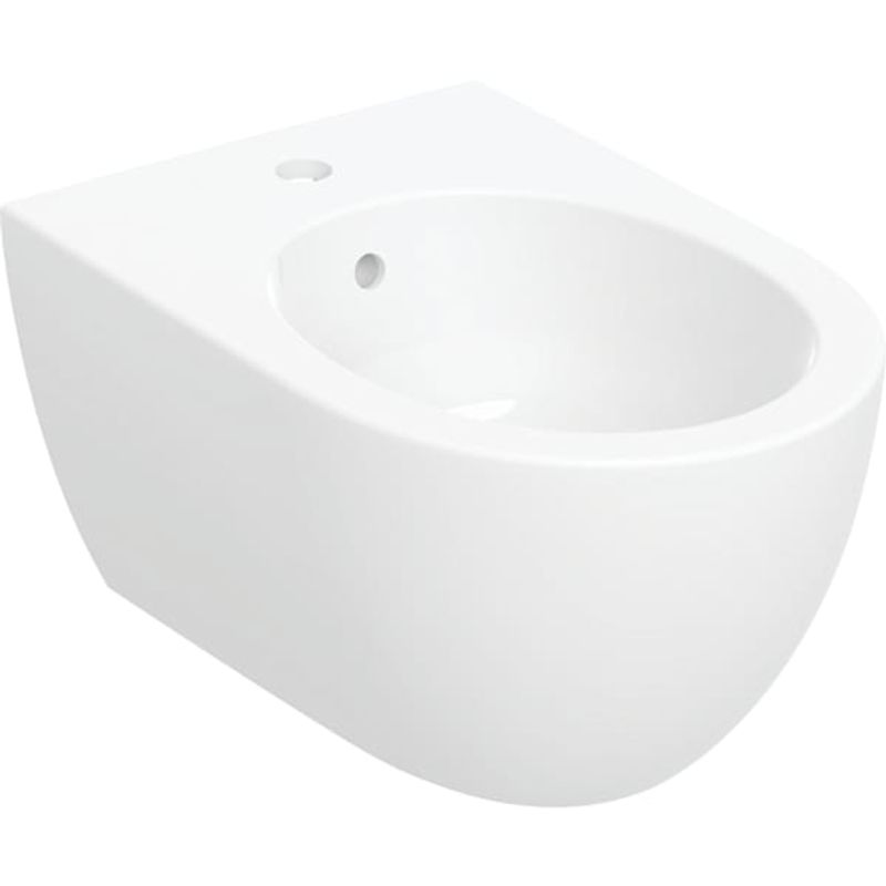 Geberit Acanto Wandbidet, mit Überlauf geschl. Form, T:53 cm, weiss, KeraTect, 275 x 355 mm, Farbe weiß Bild 1