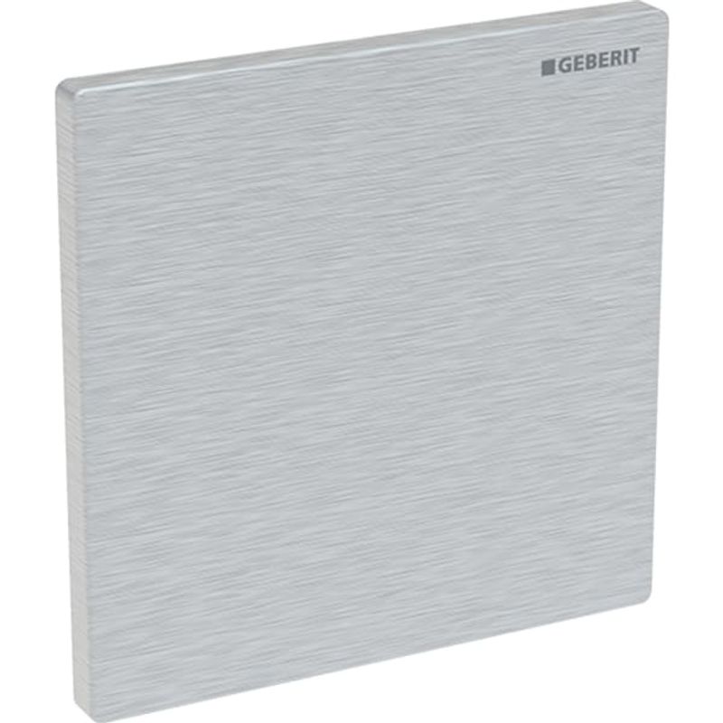 Geberit Abdeckplatte aus, für Urinalsteuerung, Farbe silberfarben Bild 1
