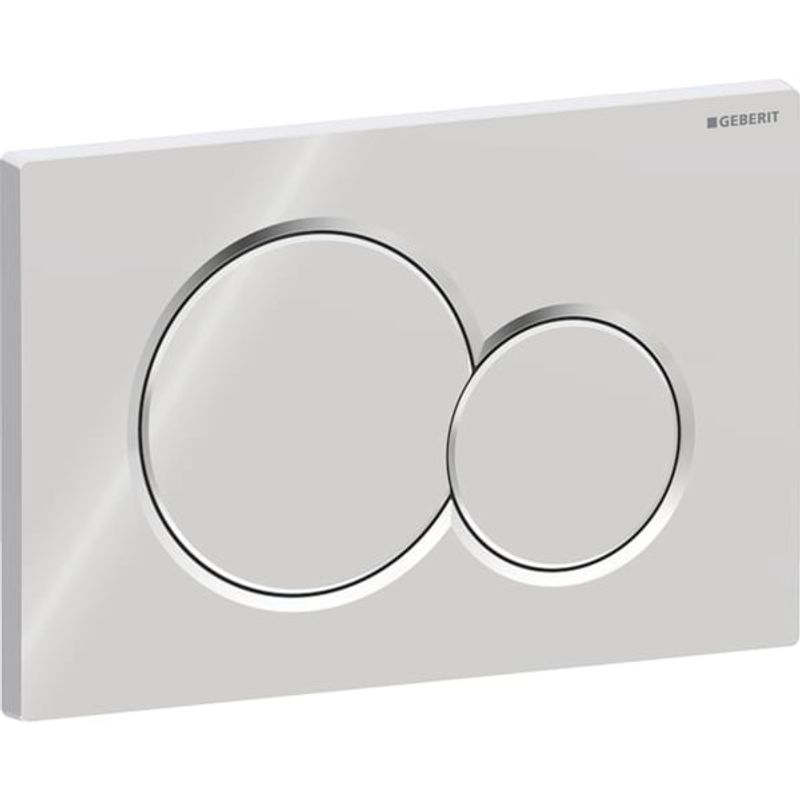 Geberit Sigma1 Betätigungsplatte, für 2-Mengen-Spülung hochglanz-, 13 x 246 x 164 x 130 mm, Farbe chrom Bild 1