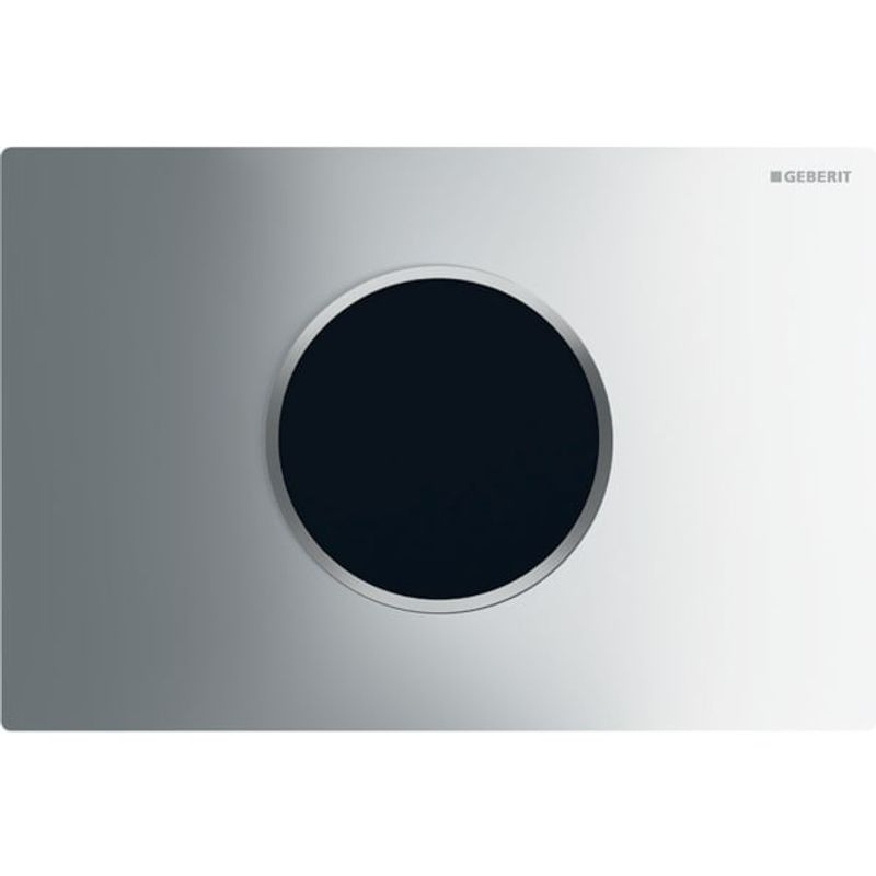 Geberit WC-SteuerungNetz, Sigma10 Betätigungsplatte, berü.los 2-Mengen-Spülung glanzchrom / mattchrom/glanzchrom Bild 1
