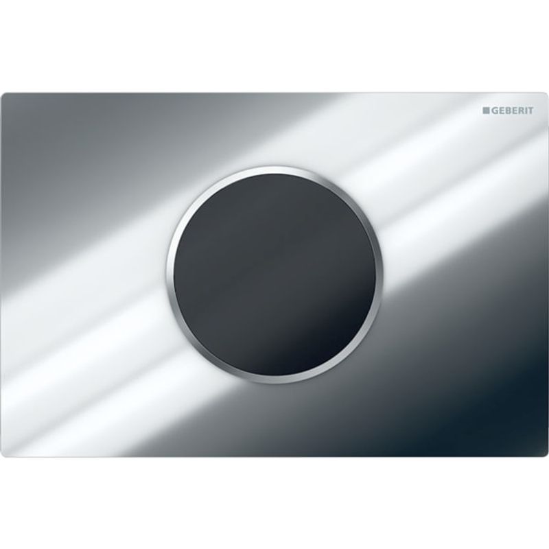 Geberit WC-SteuerungBatt, Sigma10 Betätigungsplatte, berü.los 2-Mengen-Spülung glanzchrom / mattchrom/glanzchrom Bild 1