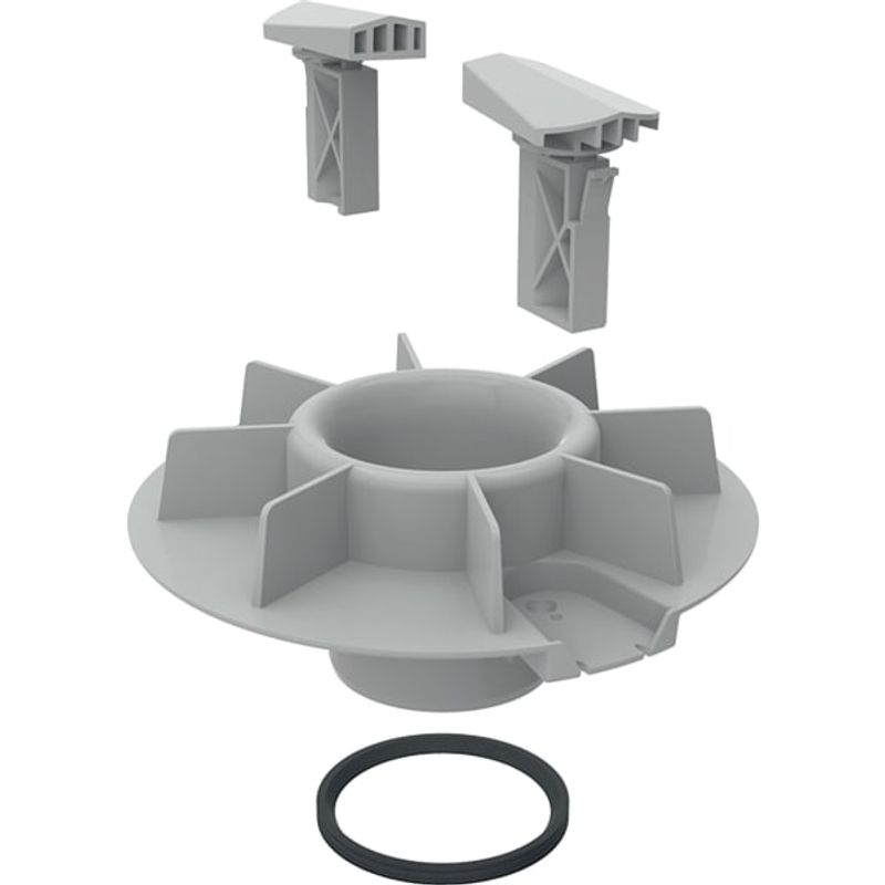 Geberit Notüberlauf, für Dachwassereinlaeufe bis 25 l / s, 65 mm, Farbe grau Bild 1