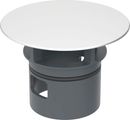 Geberit Ventilabdeckung für HWB-Anschluss, mit integrierter Überlauf, seidenglanz-verchr, 64 mm, Farbe sonstige Bild 1