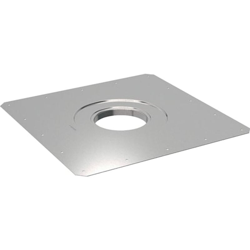 Geberit Anschlussblech universell CrNi-Stahl 1.4404, Farbe silber Bild 1
