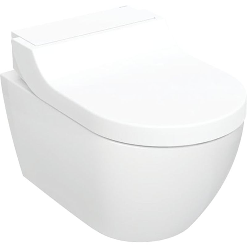 Geberit Wand- Dusch-WC, komplett, Des.Abd.Glas, Farbe weiß Bild 1