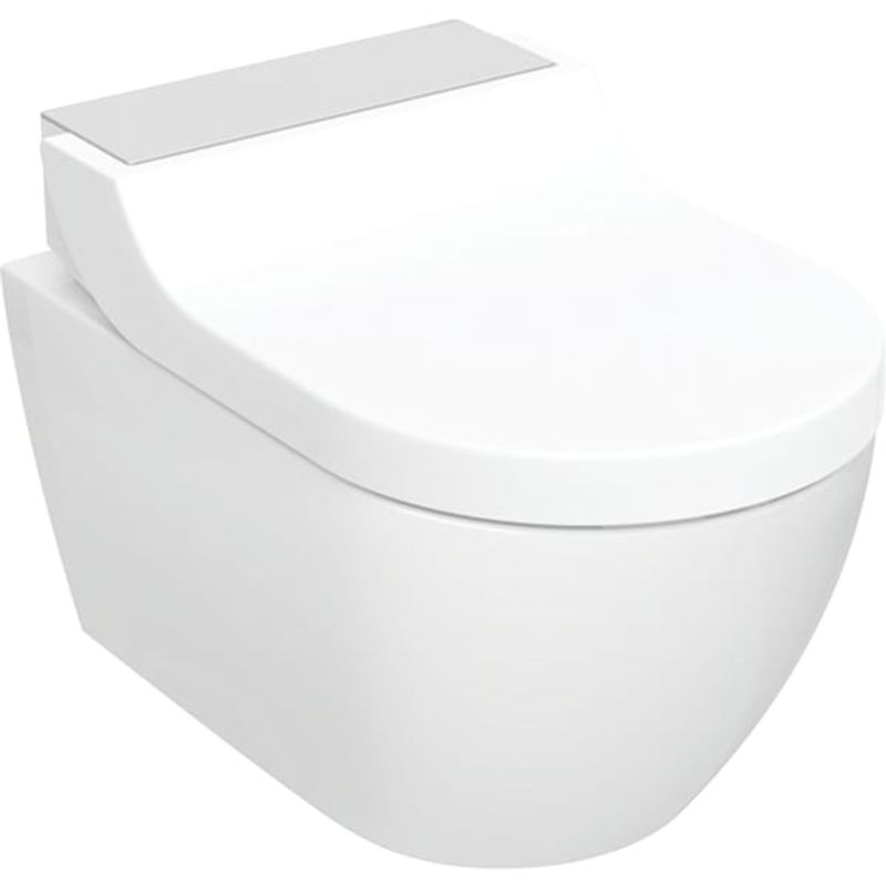 Geberit Wand- Dusch-WC, komplett, Des.Abd.Edelstahlgeb, Farbe weiß Bild 1