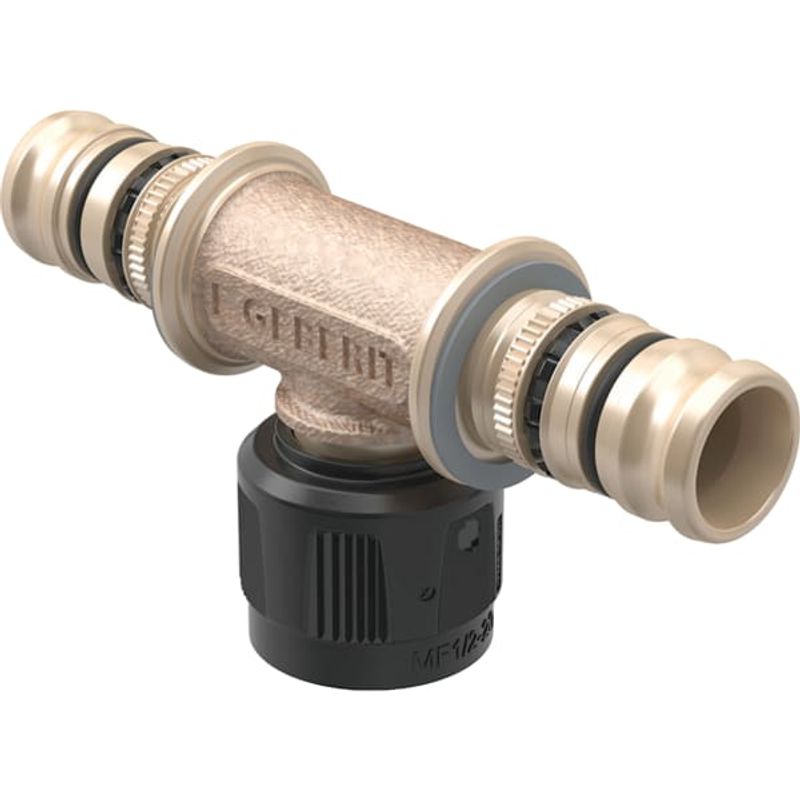 Geberit Übergangs-T-Stück, mit MasterFix 26 mm x MF, Rotguss, 20 x 20 mm Bild 1