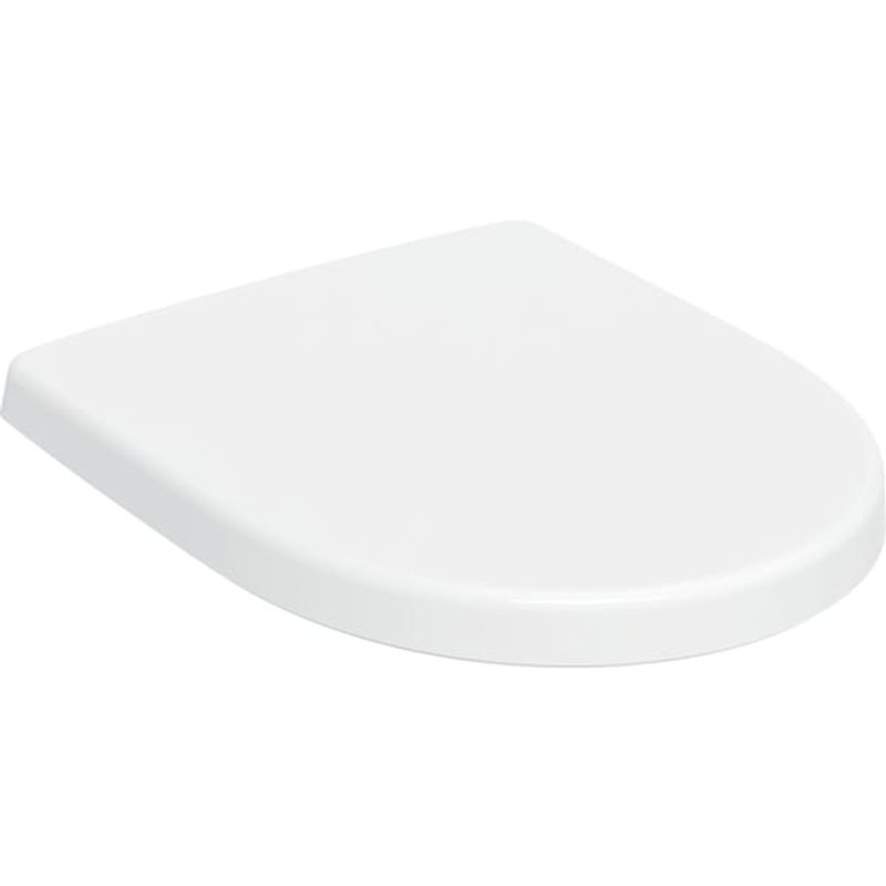 Geberit WC-Sitz, WrapOver, Edelstahl-Scharnier, Befestigung von oben, 470 mm, Farbe weiß Bild 1