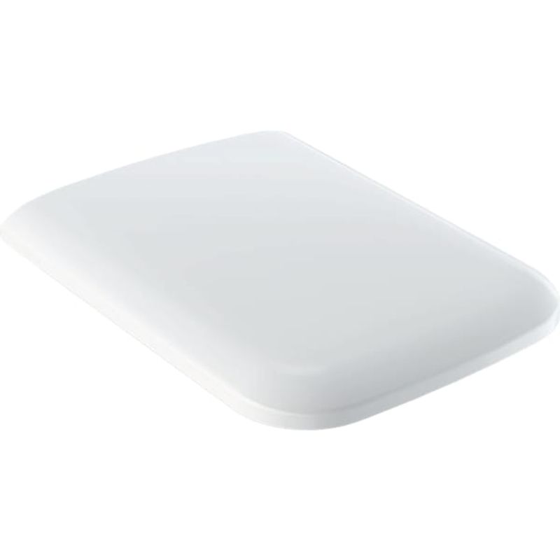 Geberit Square WC-Sitz mit AS-Autom, QuickRelease, WrapOver, Befestigung von oben, Farbe weiß Bild 1