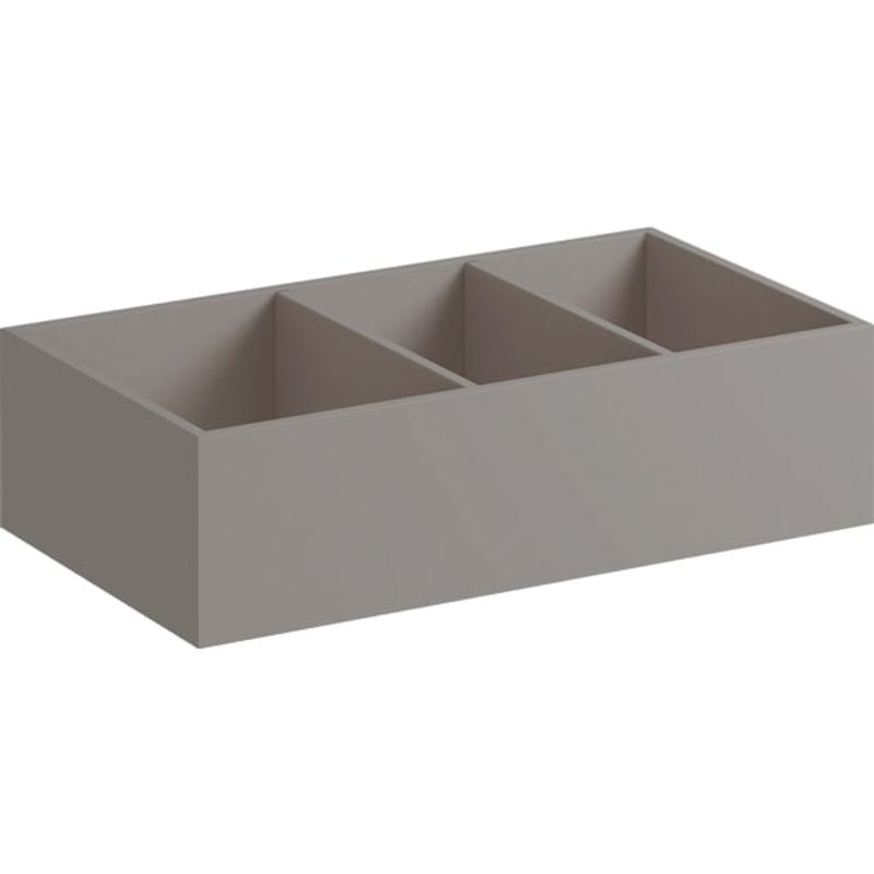 Geberit Xeno2 Schubladeneinsatz H-Teilung 37,3 x 6,2 x 20,8 cm, Farbe grau Bild 1