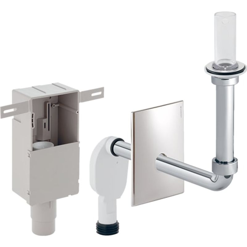 Geberit UP-Geruchsverschluss, für Waschbecken Abgang horizontal d50 - 56 mm, Farbe chrom Bild 1