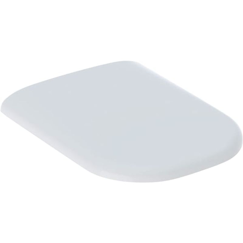 Geberit WC-Sitz mit AS-Autom, WrapOver, chrom Scharnier, Befestigung von oben, Farbe weiß Bild 1