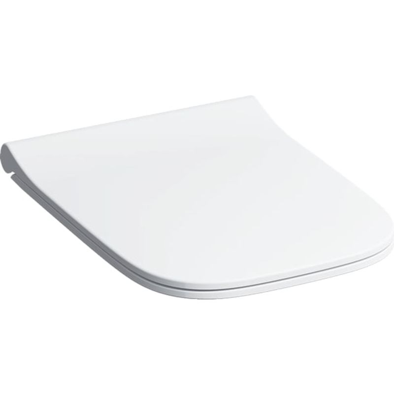 Geberit Smyle WC-Sitz, eckig, schmales Design Sandwichform, Farbe weiß Bild 1