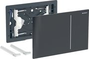 Geberit Sigma70 Betätigungsplatte für WC 2-Mengen-Spülung, Glas schwarz, 158 x 240 x 11 mm, Farbe Schwarz Matt Bild 1