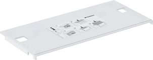 Geberit Einsteckplatte, für Omega Unterputz-Spülkasten, 12 cm, Farbe grau Bild 1