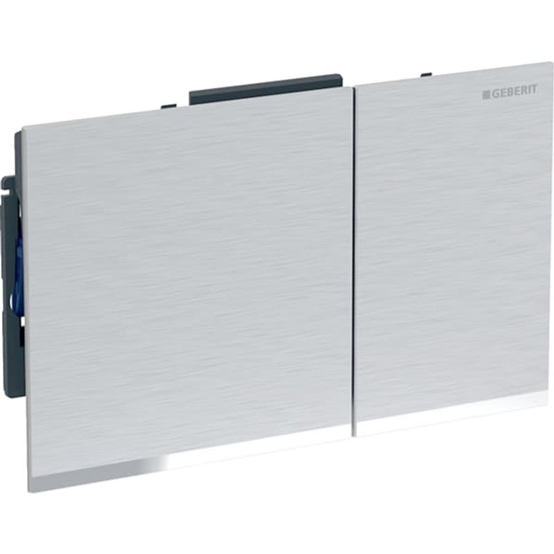 Geberit Betätigungsplatte, für 2-Mengen-Spülung verchr.gebürstet, Etc,/hochglanz-verchromt, 25 x 214 x 132 mm, Farbe chrom Bild 1