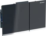 Geberit Sigma60 Betätigungsplatte für 2-Mengen-Spülung, schwarz / verspiegelt, 25 x 214 x 132 mm, Farbe schwarz, chrom Bild 1