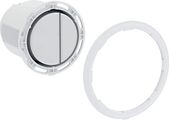 Geberit Typ 01 Drücker für Fernbet. pneum. 2-M-Sp, Round, Etc, Farbe silberfarben Bild 1