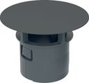 Geberit Ventilabdeckung, für Ablaufventil, mit freiem Überlauf, Farbe schwarz Bild 1