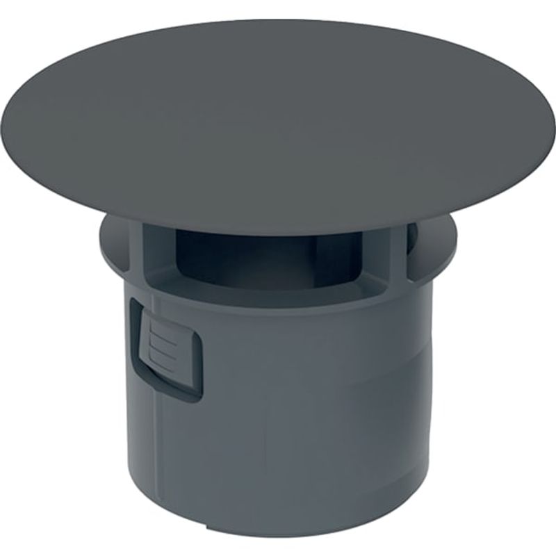 Geberit Ventilabdeckung, für Ablaufventil, mit freiem Überlauf, Farbe schwarz Bild 1