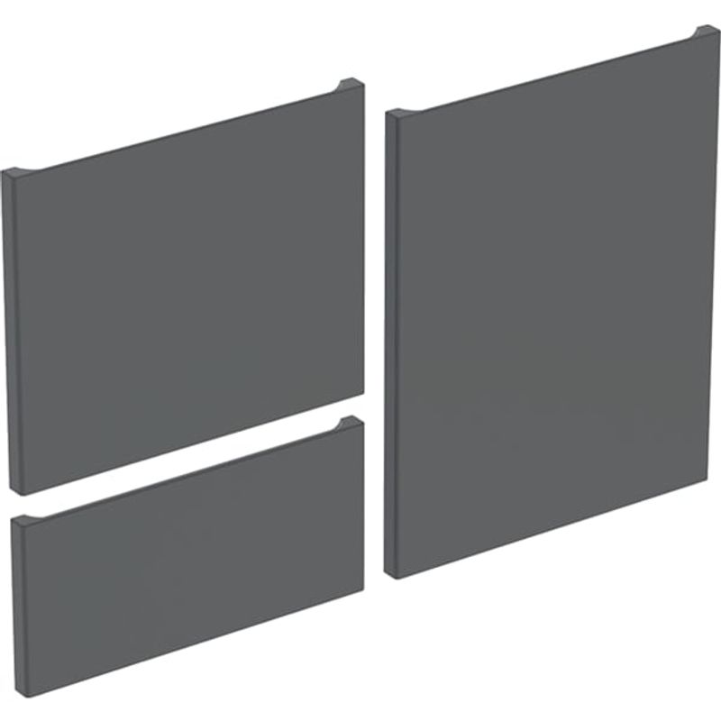 Geberit RenovaPlan Set Schubladenfr.und 2 Türen für Mittelhs..ab Baujahr 2021, lava, 1050 mm, Farbe lava matt Bild 1