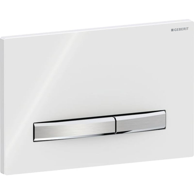 Geberit Sigma50 Betätigungsplatte, für 2-Mengen- Spülung, 13 x 246 x 164 mm, Farbe weiß Bild 1