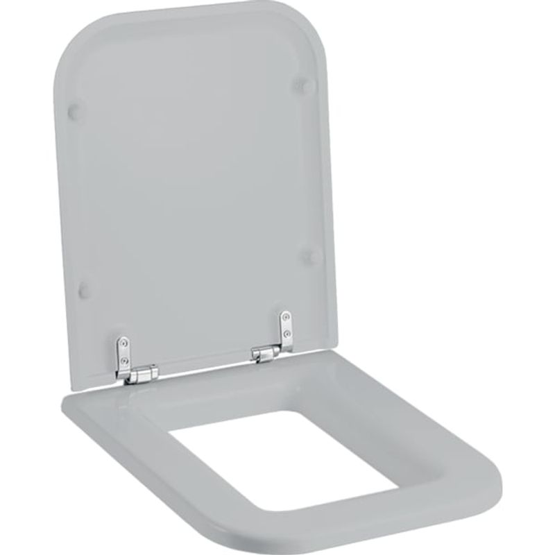 Geberit Artis WC-Sitz, manhattan Scharniere verchromt, Farbe grau Bild 1