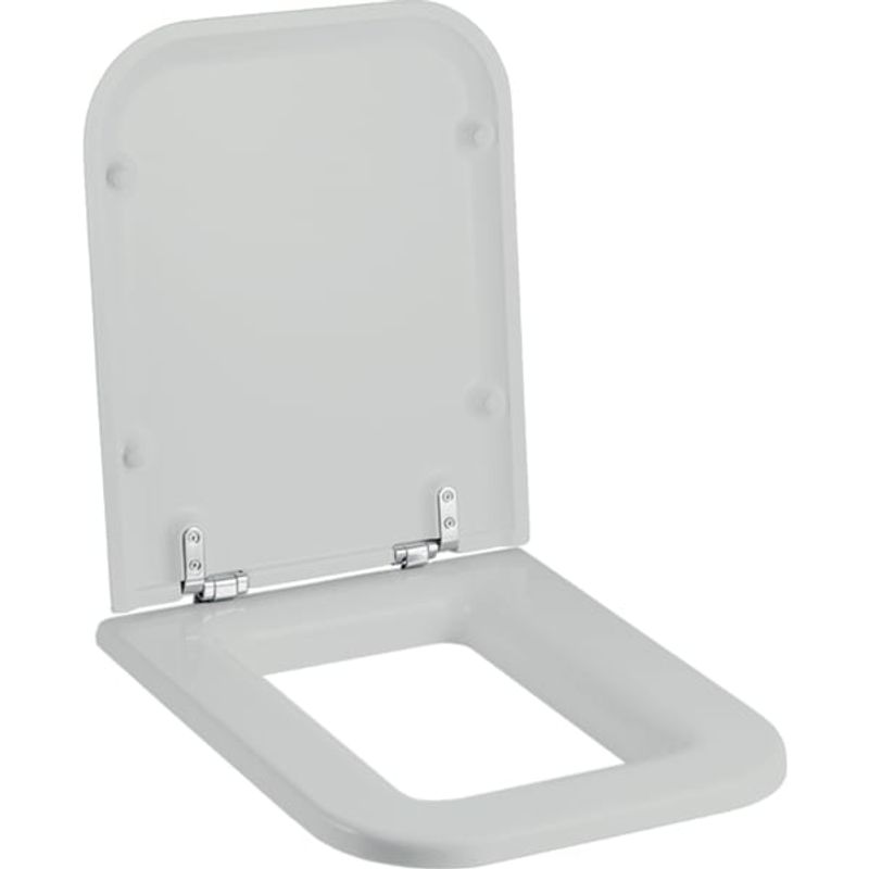 Geberit Artis WC-Sitz, pergamon Scharniere, Farbe silberfarben Bild 1