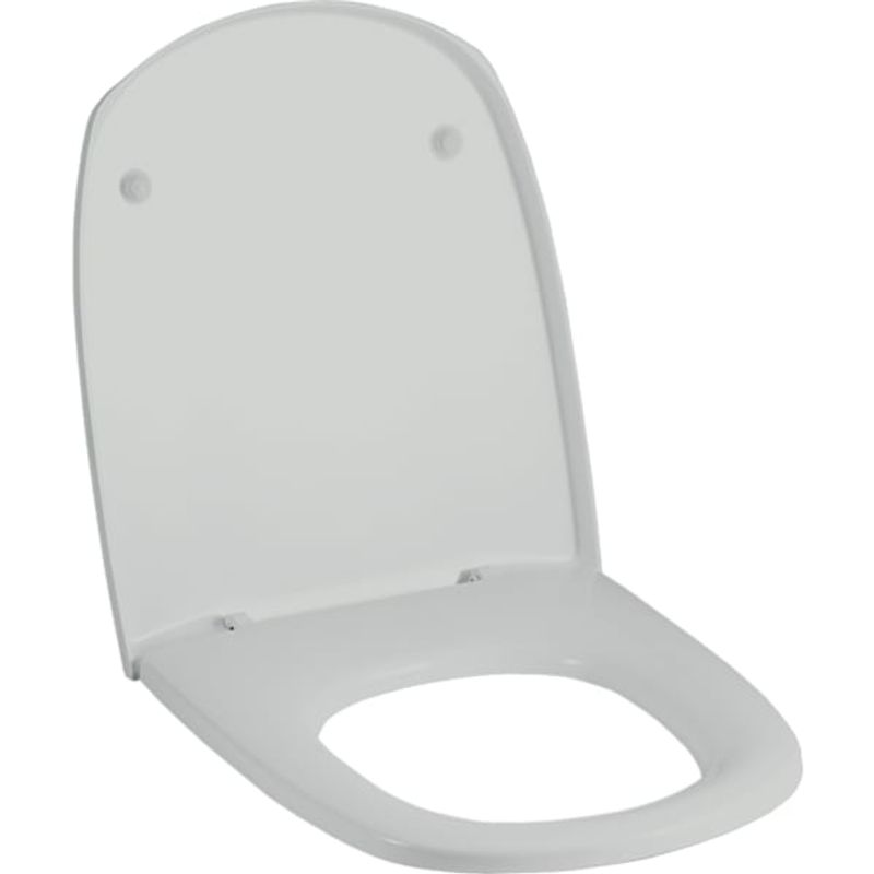 Geberit Vitelle WC-Sitz, pergamon Scharniere Edelstahl, Farbe pergamon Bild 1