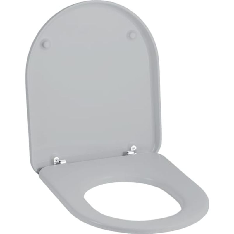 Geberit Mango WC-Sitz, manhattan Scharniere verchromt, Farbe manhattan Bild 1