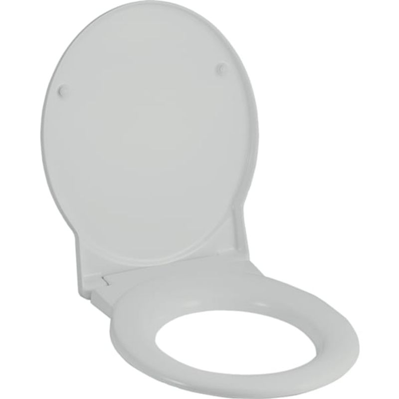 Geberit Joly WC-Sitz, pergamon Scharniere, mit Absenkautomatik, Farbe silberfarben Bild 1
