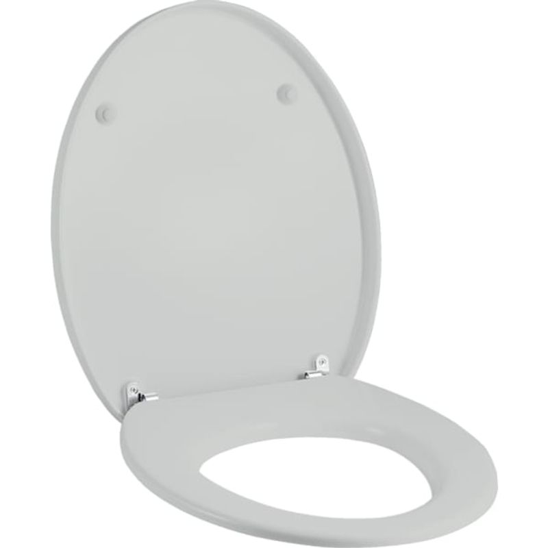 Geberit Cleo WC-Sitz, pergamon Scharniere verchromt, Farbe pergamon Bild 1