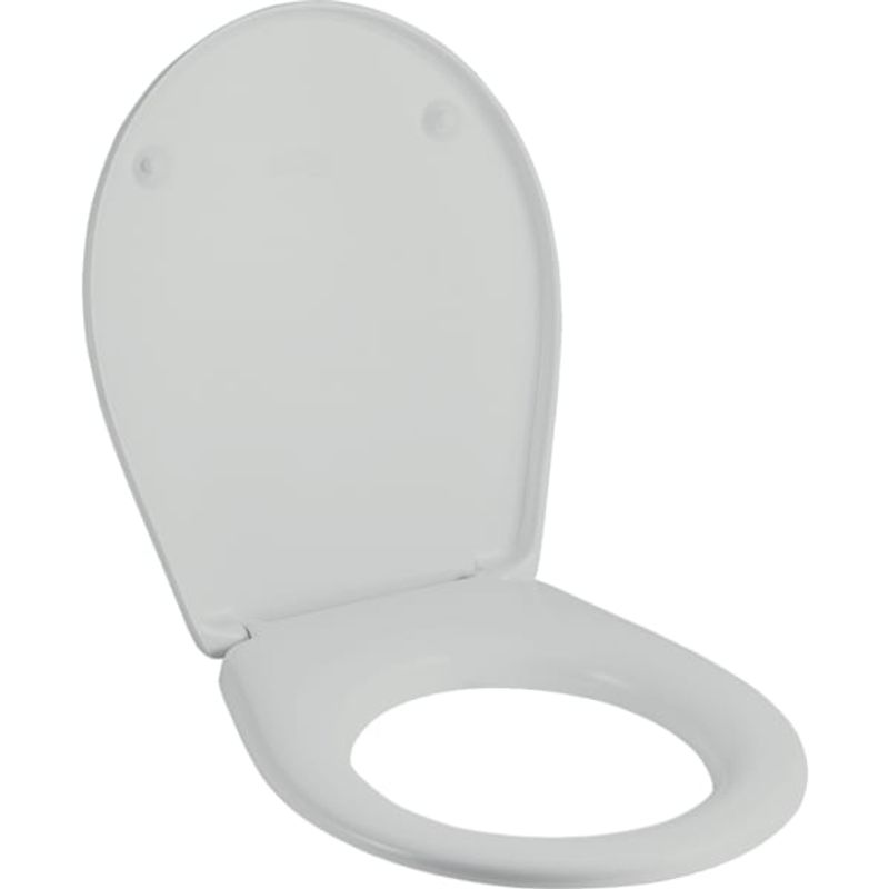 Geberit Renova Comprimo WC-Sitz pergamaon, Scharniere Edelstahl, Farbe beige Bild 1