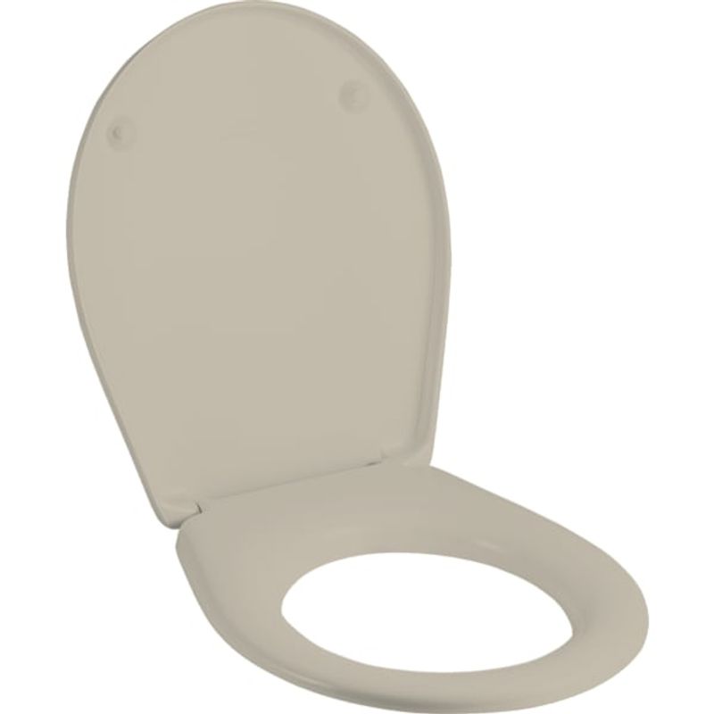 Geberit Renova Comprimo WC-Sitz, Scharniere Edelstahl, Farbe beige Bild 1