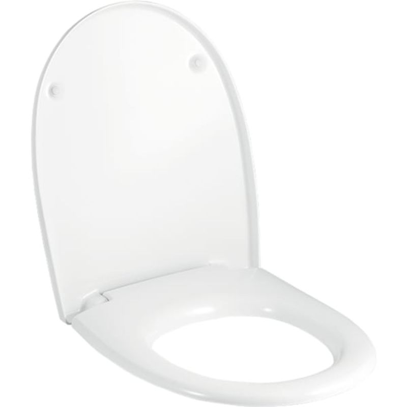 Geberit Felino WC-Sitz, weiss Scharniere verchromt, mit Absenkautomatik, Farbe weiß Bild 1