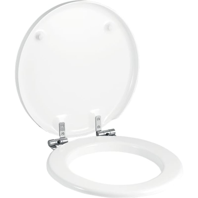 Geberit Preciosa WC-Sitz, weiss Scharniere Edelstahl, Farbe weiß Bild 1