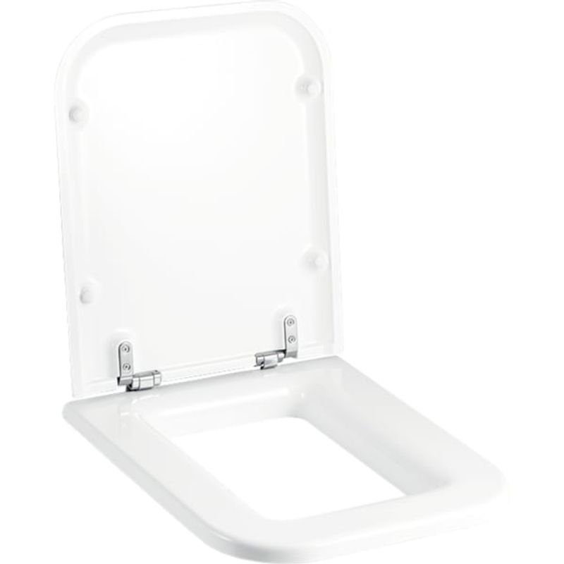 Geberit Artis WC-Sitz, weiss Scharniere verchromt, Farbe weiß Bild 1