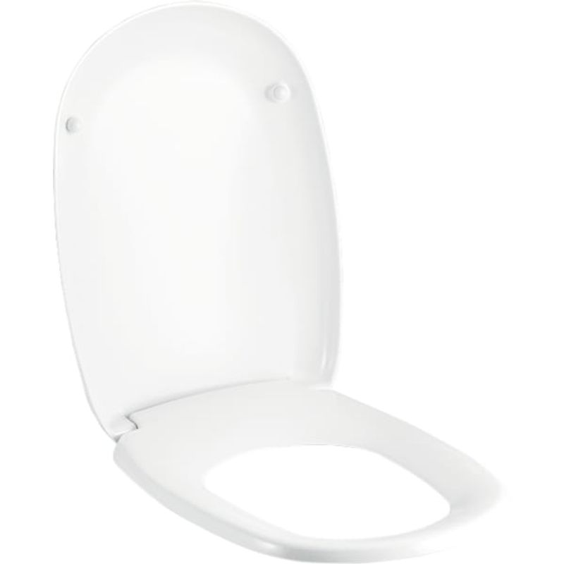 Geberit Lineo by Citterio WC-Sitz, weiss Scharniere verchromt, Farbe weiß Bild 1