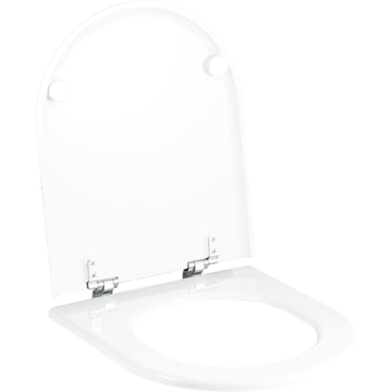 Geberit Courreges WC-Sitz, jasmin Scharniere, Farbe silberfarben Bild 1