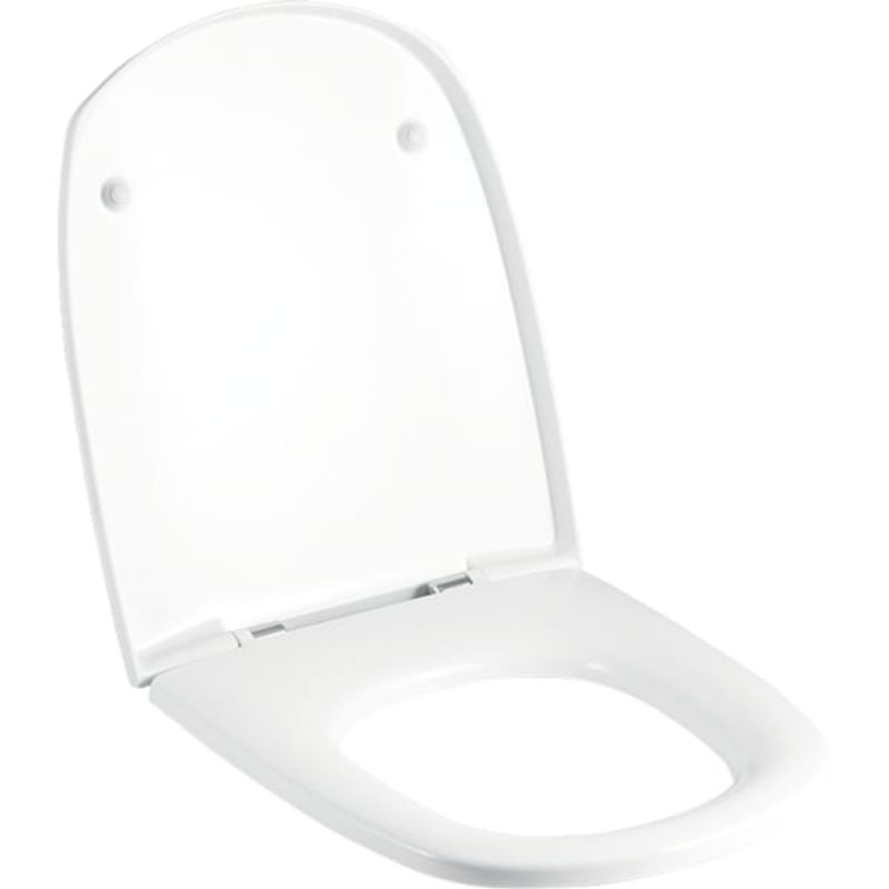 Geberit Vitelle WC-Sitz, weiss Scharniere verchromt, mit Absenkautomatik, Farbe weiß Bild 1