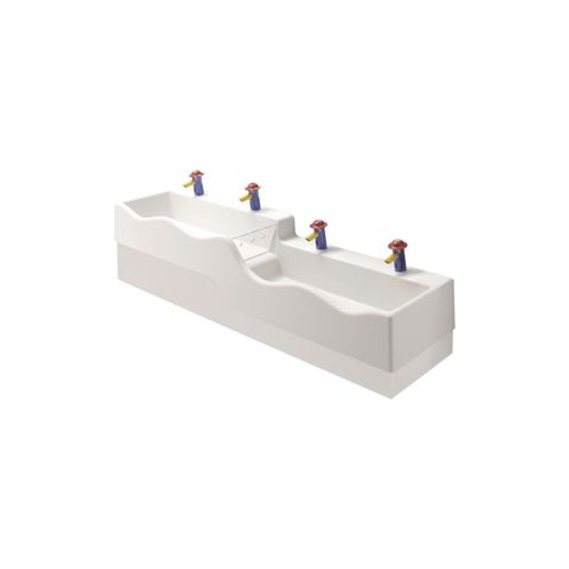 Geberit Bambini Spiel- und Waschlandschaft, für 4 WT-Armatur, tieferes Becken re, Farbe weiß Bild 1