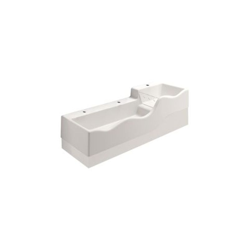 Geberit Bambini Spiel- und Waschlandschaft, für 3 WT-Armatur, tieferes Becken li, Farbe weiß Bild 1