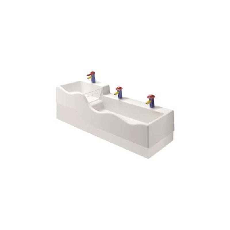 Geberit Bambini Spiel- und Waschlandschaft, für 3 WT-Armatur, tieferes Becken re, Farbe weiß Bild 1