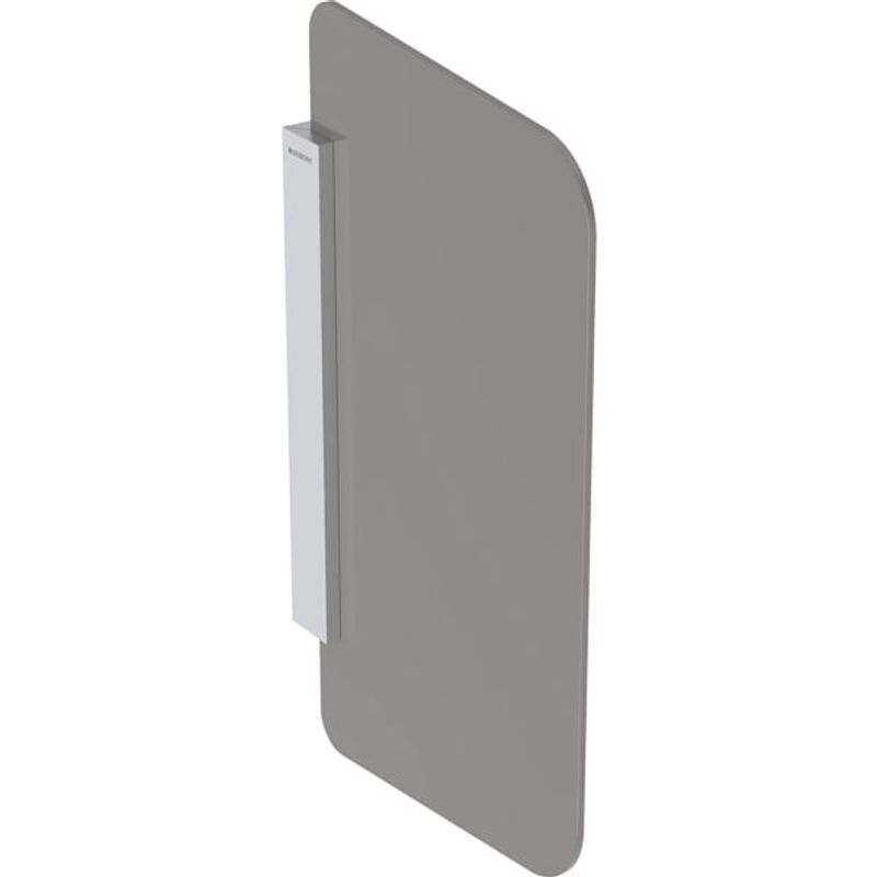 Geberit Urinaltrennwand Glas rechteckig, 754 x 432 mm, Farbe umbra Bild 1