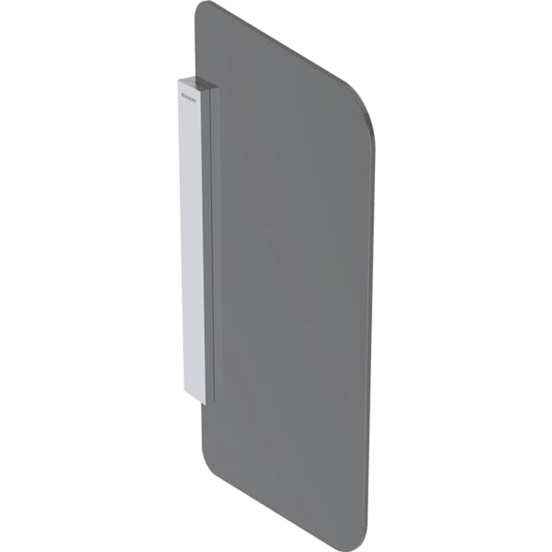 Geberit Urinaltrennwand Glas rechteckig anthrazit, 754 x 432 mm, Farbe grau Bild 1