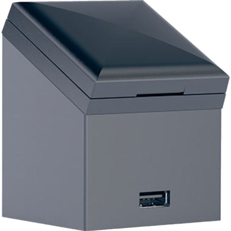 Geberit Steckdosenelement, mit USB-Anschluss, Farbe grau Bild 1