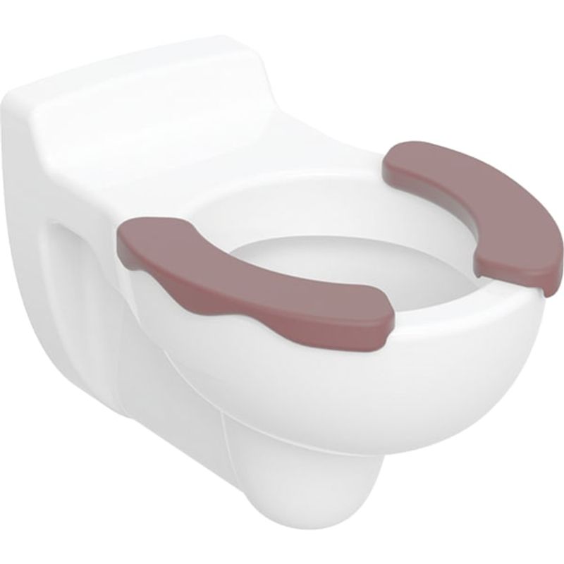 Geberit er Wand-Tiefspül-WC, 2-tlg.Sitzauflage rot, 340 x 330 x 535 x 535 mm, Farbe weiß Bild 1