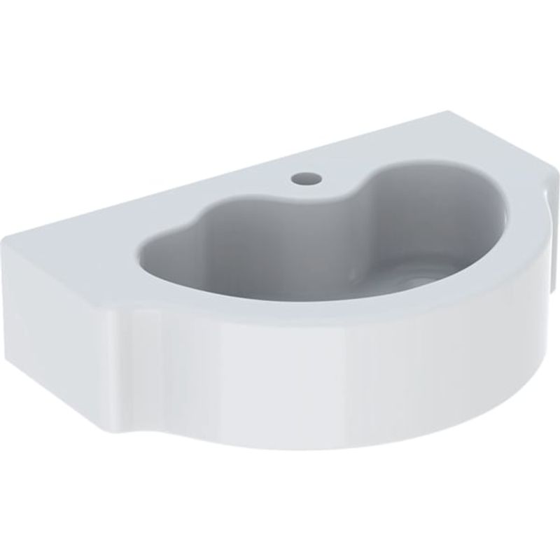 Geberit er (Bambini)Waschtisch, 600 x 400 mm, mit HL, ohne ÜL, weiss, 155 x 600 x 400 mm, Farbe weiß Bild 1